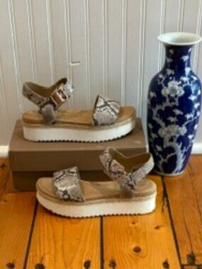 Women's Clarks Animal Print Sandals Size 7